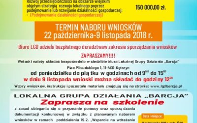 Nabór wniosków – podejmowanie działalności gospodarczej
