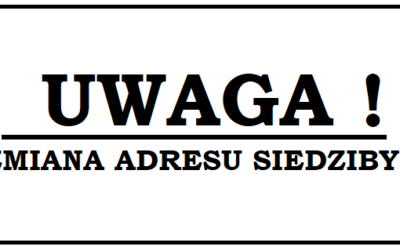 Zmiana adresu siedziby Biura LGD „Barcja”