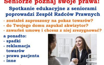 Spotkanie edukacyjne z seniorami