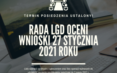 Posiedzenie Rady LGD 27 stycznia 2021 r.