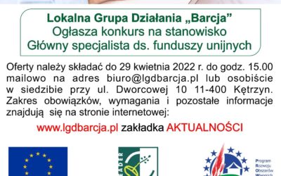 Rekrutacja na stanowisko Główny Specjalista ds. Funduszy Unijnych